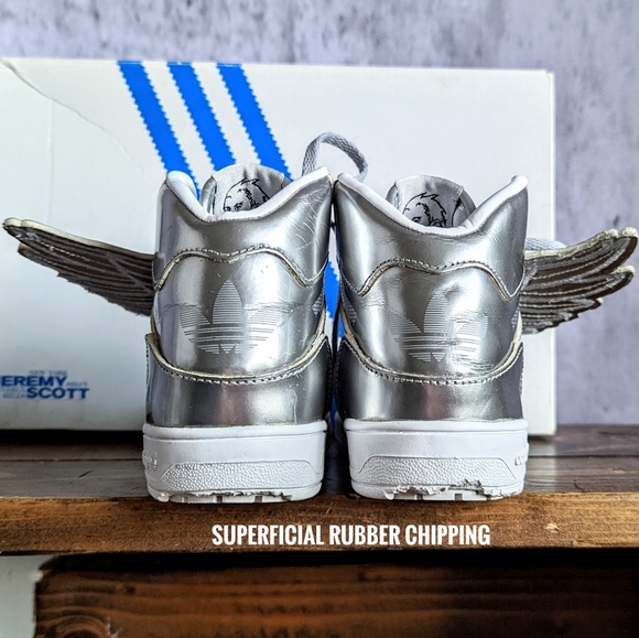 Adidas x Jeremy Scott Wings Metal Model sneakers in Silver, size 9 toddler - Picture 5 of 14